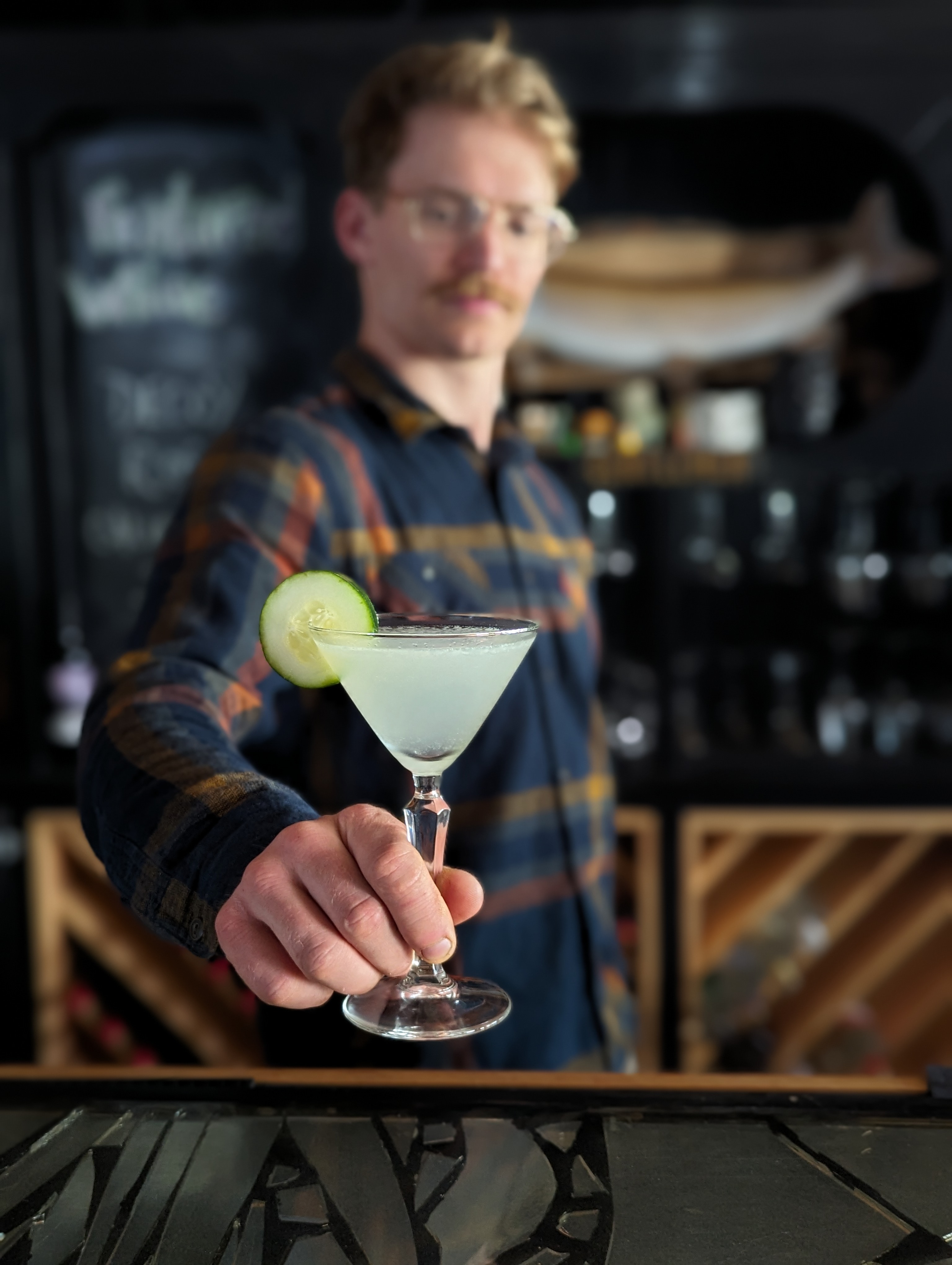 Craft cocktail at The Barred Owl